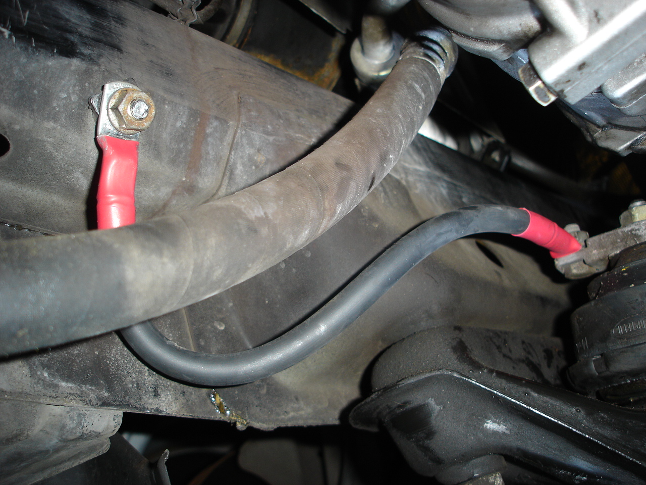 Bmw engine ground strap location #6